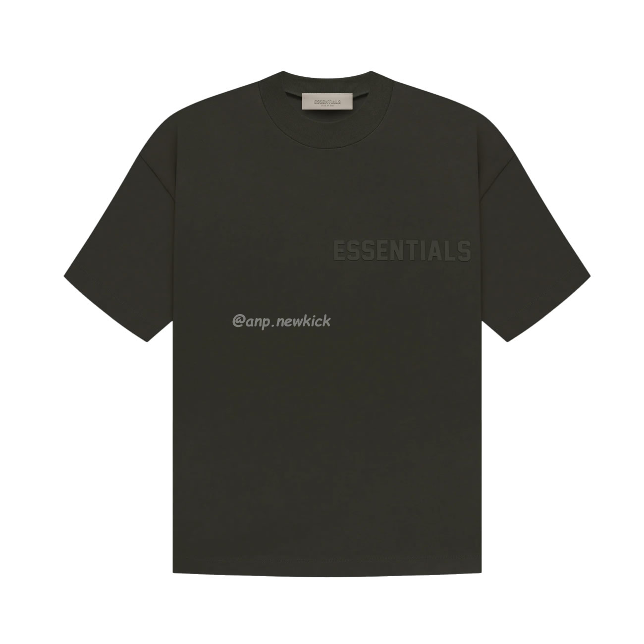 Fear Of God Essentials Fog Logo Letter Short Sleeve T Shirt Plum Purple (14) - newkick.vip